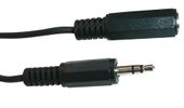Schwaiger Kopfhörerverlängerung 3,5mm Klinke 5,0m Schwarz
