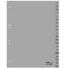 DURABLE A-Z Register A4 20tlg. aus PP volldeck. grau