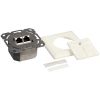 Logilink Cat.6A Anschlussdose, 2x RJ45,weiss, waagerecht
