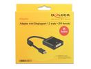 DELOCK Displayport Adapter mini DP -> DVI(24+5) 4K Aktiv