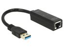DELOCK USB3.0 Adapter A -> RJ45 Gigabit St/Bu schwarz