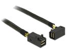 DELOCK SAS Kabel Mini SAS HD -> Mini SAS HD 90° St/St 1.00m