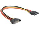 DELOCK Stromkabel SATA 15Pin -> SATA 15Pin St/Bu  0.30m