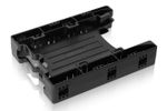 Einbaurahmen IcyDock  2x6,3cm IDE/SATAD in 3,5" HDD/SSD sw