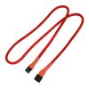 Nanoxia Kabel 3-Pin Verlängerung, 60 cm, rot