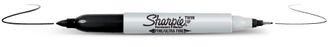Sharpie Marker Twin Tip Extra Fein + Fein schwarz 12 Stück