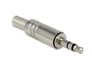DELOCK Klinkestecker 3,5mm 3Pin lötbar silber