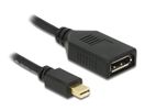 DELOCK Displayport Adapter mini DP -> DP St/Bu schwar