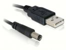 DELOCK USB Kabel A -> DC 5,5x2,1 St/St 1.00m