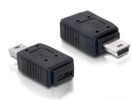 DELOCK USB Adapter mini B -> micro A+B St/Bu