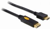 DELOCK Displayport Kabel DP -> HDMI St/St 5.00m schwarz
