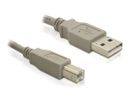 DELOCK USB Kabel A -> B St/St 3.00m grau