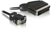 DELOCK Video Kabel Scart 21pin -> VGA D-Sub15 St/St 2