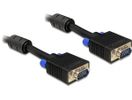 DELOCK VGA-Kabel D-Sub15 -> D-Sub15 St/St 1.00m schwa