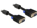 DELOCK VGA-Kabel D-Sub15 -> D-Sub15 St/St 5.00m schwa
