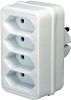 Brennenstuhl Adapterstecker  Euro 4  4x  weiß