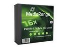 MediaRange DVD+R 4.7GB   5pcs Pack 16x Slimcase