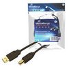 MediaRange USB Anschlusskabel A -> B St/St 1.80m sw Blister