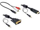 DELOCK DVI Kabel DVI(18+1) -> HDMI St/St 2.00m +Audio