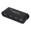 Logilink USB-HUB 4-Port m. Netzteil    schwarz
