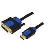 Logilink HDMI-DVI-Kabel Anschl. 18+1pin St/St  2.00m sw 1.4