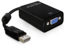 DeLOCK 61848 video kabel adapter 0,125 m VGA (D-Sub) DisplayPort Zwart