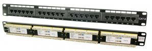 Logilink Patchpanel 24-Port RJ45 19" Cat6 ungeschirmt