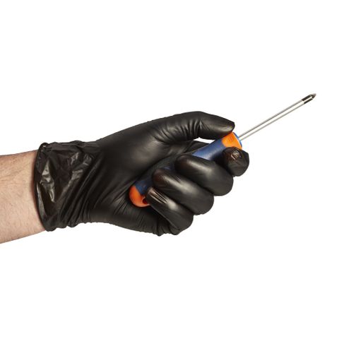 Spontex Einmalhandschuhe Extra Black 100 aus Vinyl Gr. L