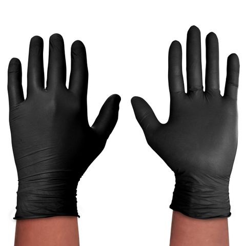 Spontex Einmalhandschuhe Extra Black 100 aus Vinyl Gr. L