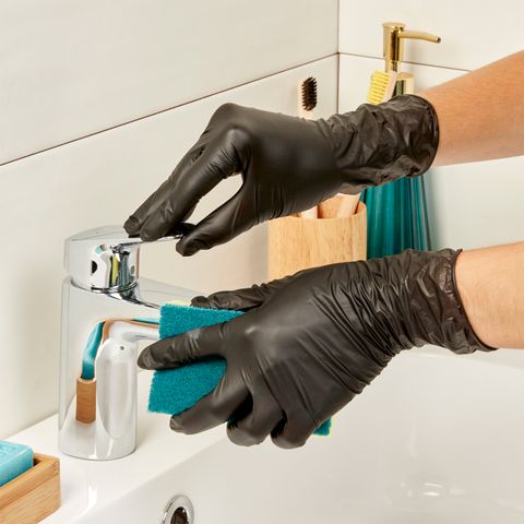 Spontex Einmalhandschuhe Extra Black 100 aus Vinyl Gr. L