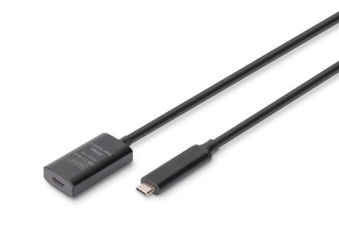 DIGITUS USB 3.2 Verlängerungskabel Gen2 USB-C 10G akt. 5,00m