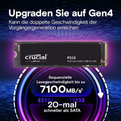 SSD    4TB Crucial M.2  (2280)  P310 NVMe PCIe Gen4 intern retail