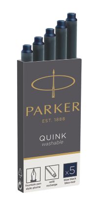 PARKER Tintenpatrone QUINK Schwarz-Blau  5 Stück