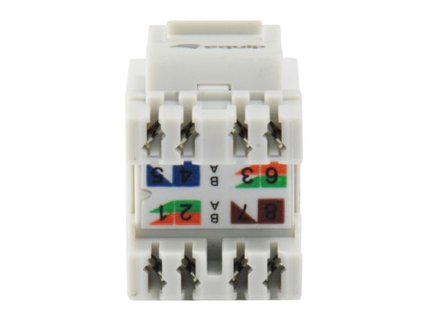 Equip Keystone Jack ungeschirmt Cat6 slim LSA 8Stk ws - Bild 3