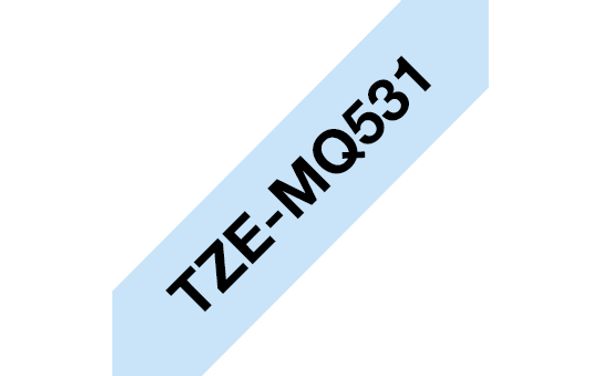 Schriftbandkassette Brother 12mmx4m pastell blau/schwarz