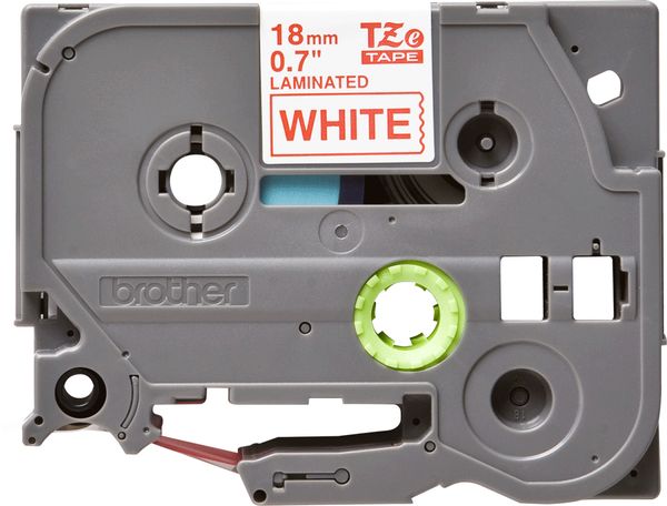 Schriftbandkassette Brother 18mm weiß/rot TZE242 - Bild 2