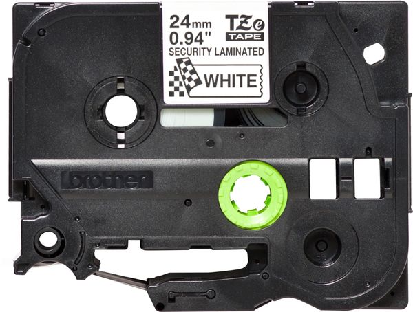 Schriftbandkassette Brother 24mm weiß/schwarz TZe-SE5 - Bild 2