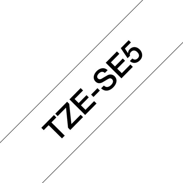 Schriftbandkassette Brother 24mm weiß/schwarz TZe-SE5