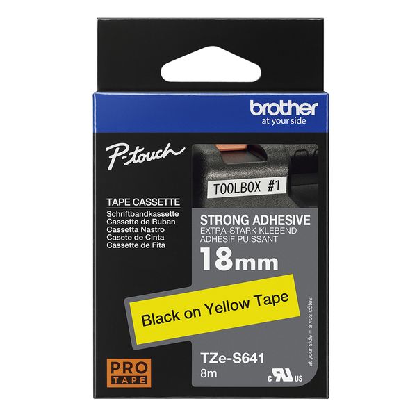 Brother TZE-S641 ruban d'étiquette Noir sur jaune TZ - Bild 2