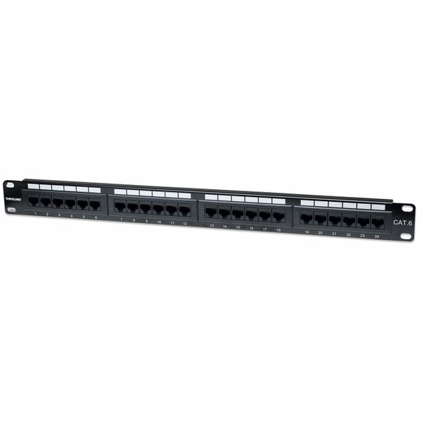 INTELLINET Patchpanel 1HE 24-Port Cat6 UTP sw