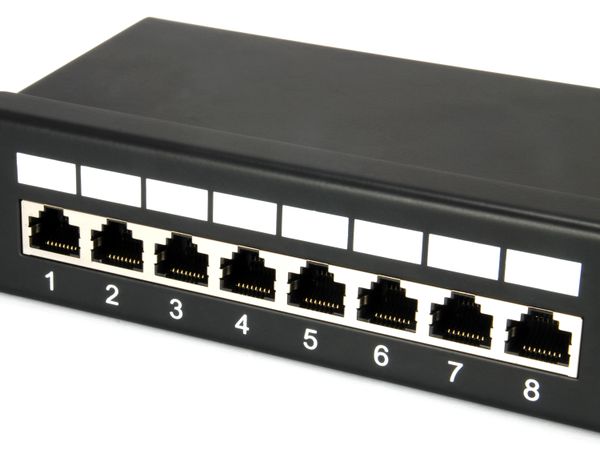 Equip 19" Patchpanel 24xRJ45 Cat5e FTP 1U 100MHz RAL9005 - Bild 3