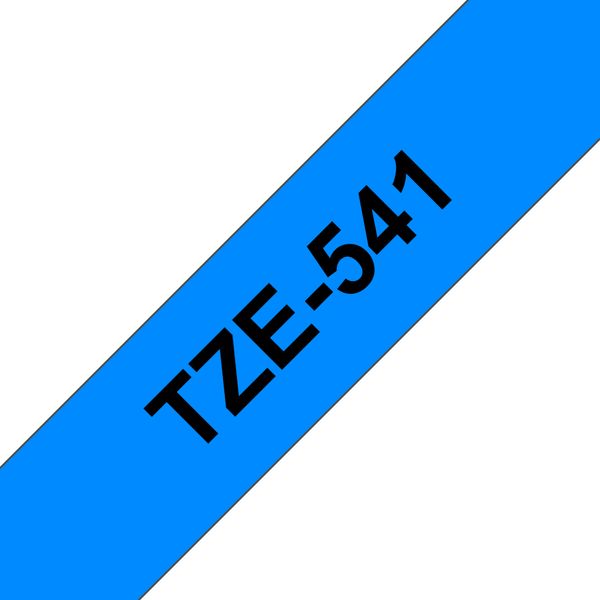 Schriftbandkassette Brother 18mm blau/schwarz TZE541