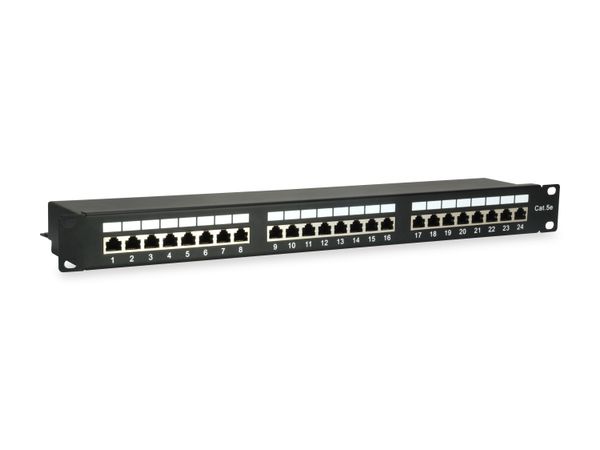 Equip 19" Patchpanel 24xRJ45 Cat5e FTP 1U 100MHz RAL9005