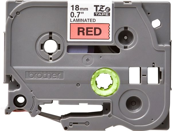 Schriftbandkassette Brother 18mm rot/schwarz TZE441 - Bild 3