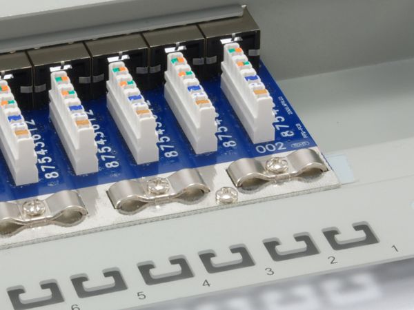 Equip 19" Patchpanel 16xRJ45 Cat6 FTP 1U 250MHz RAL7035 - Bild 5