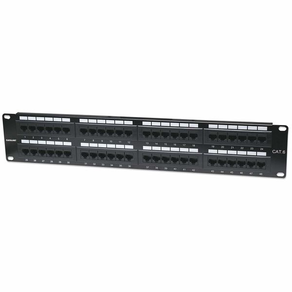INTELLINET Patchpanel 2HE 48-Port Cat6 UTP sw