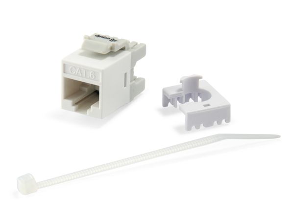 Equip Keystone Jack ungeschirmt Cat6 slim LSA 8Stk ws - Bild 2