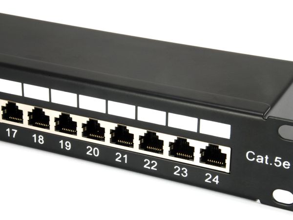 Equip 19" Patchpanel 24xRJ45 Cat5e FTP 1U 100MHz RAL9005 - Bild 5