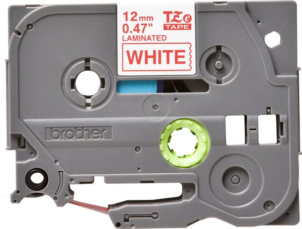 Schriftbandkassette Brother 12mm weiß/rot TZE232 - Bild 3