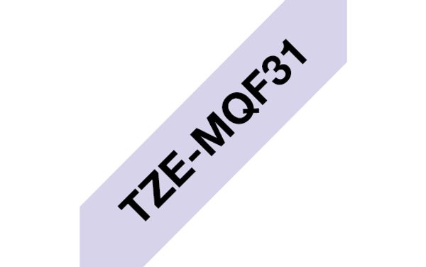 Schriftband Brother 12mmx4m lila/weiß TZe-MQF31